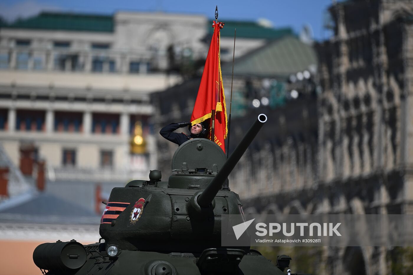 Final rehearsal of military parade marking 72nd anniversary of victory in Great Patriotic War