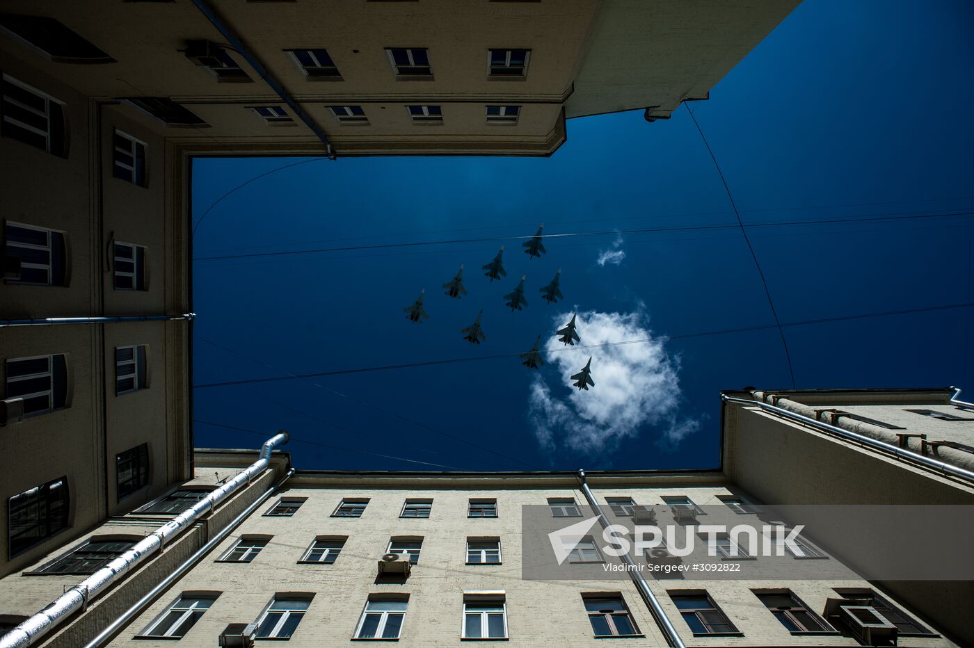 Dress rehearsal of military parade marking 72nd anniversary of Victory in Great Patriotic War