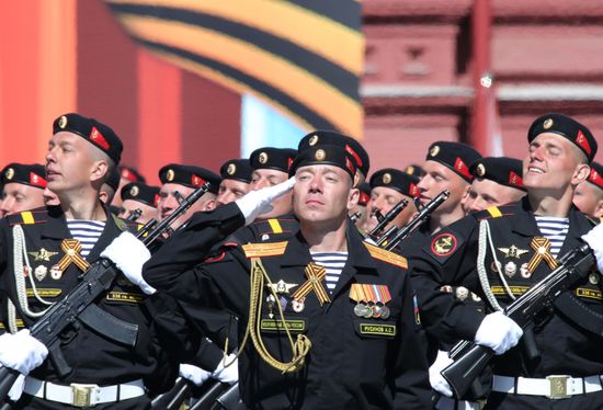Dress rehearsal of military parade marking 72nd anniversary of Victory in Great Patriotic War