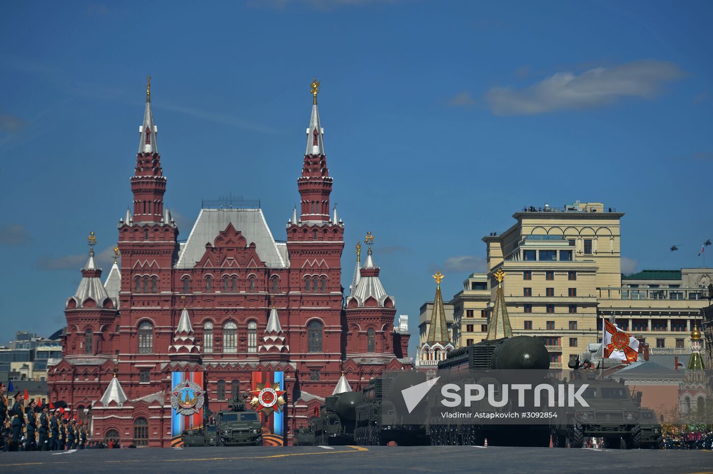 Final rehearsal of military parade marking 72nd anniversary of victory in Great Patriotic War