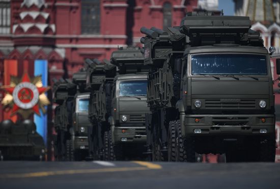 Final rehearsal of military parade marking 72nd anniversary of victory in Great Patriotic War