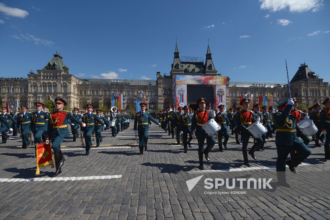 Dress rehearsal of military parade marking 72nd anniversary of Victory in Great Patriotic War