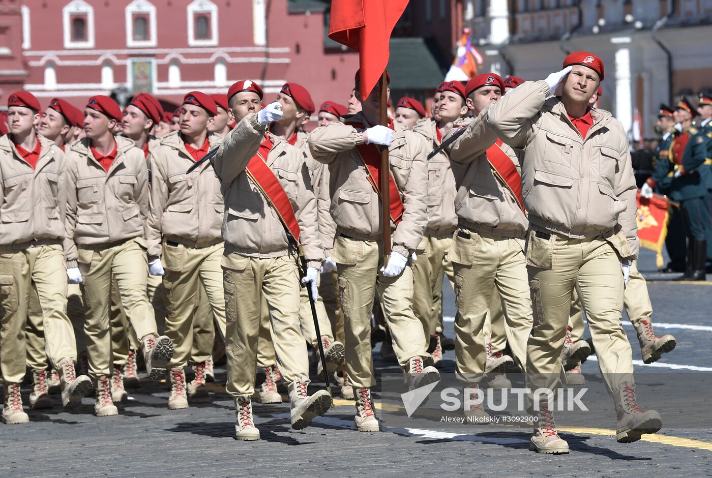 Dress rehearsal of military parade marking 72nd anniversary of Victory in Great Patriotic War