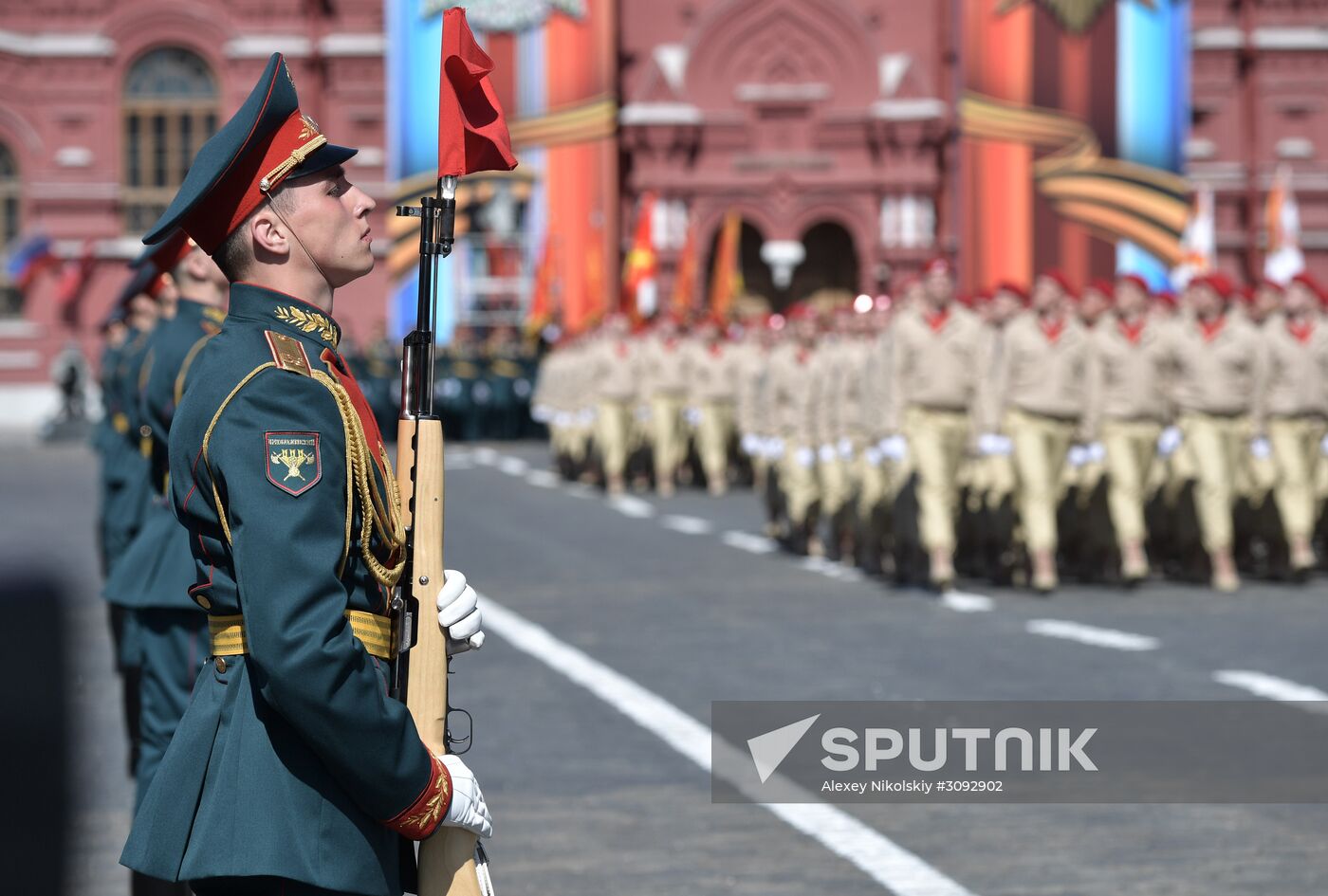 Dress rehearsal of military parade marking 72nd anniversary of Victory in Great Patriotic War