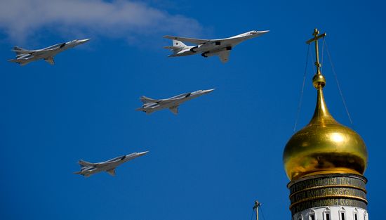 Dress rehearsal of military parade marking 72nd anniversary of Victory in Great Patriotic War