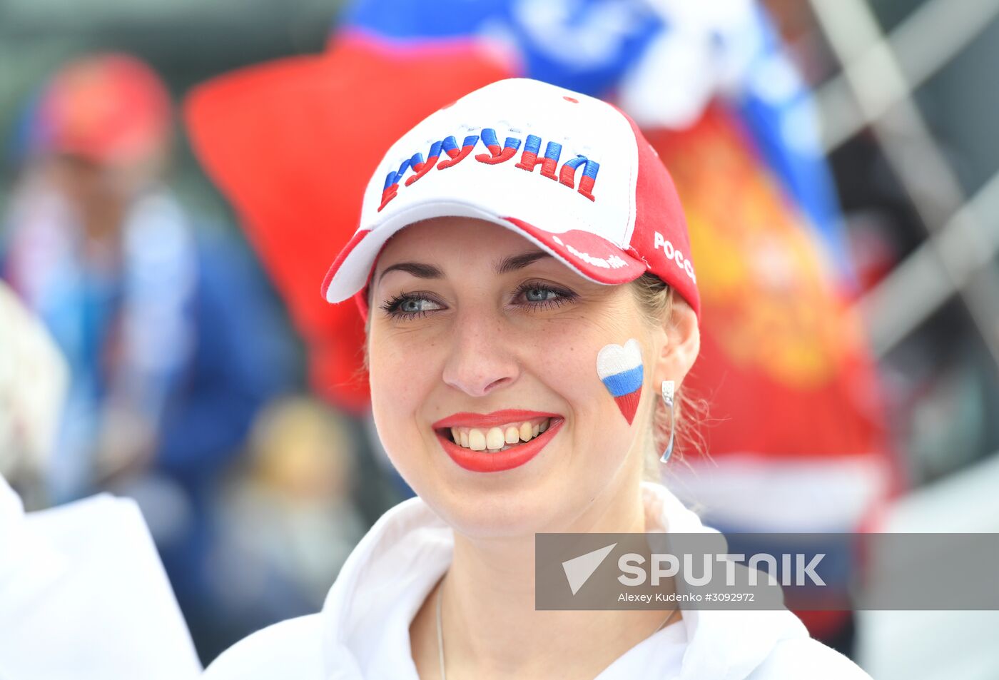 The 2017 IIHF World Championship. Italy vs. Russia