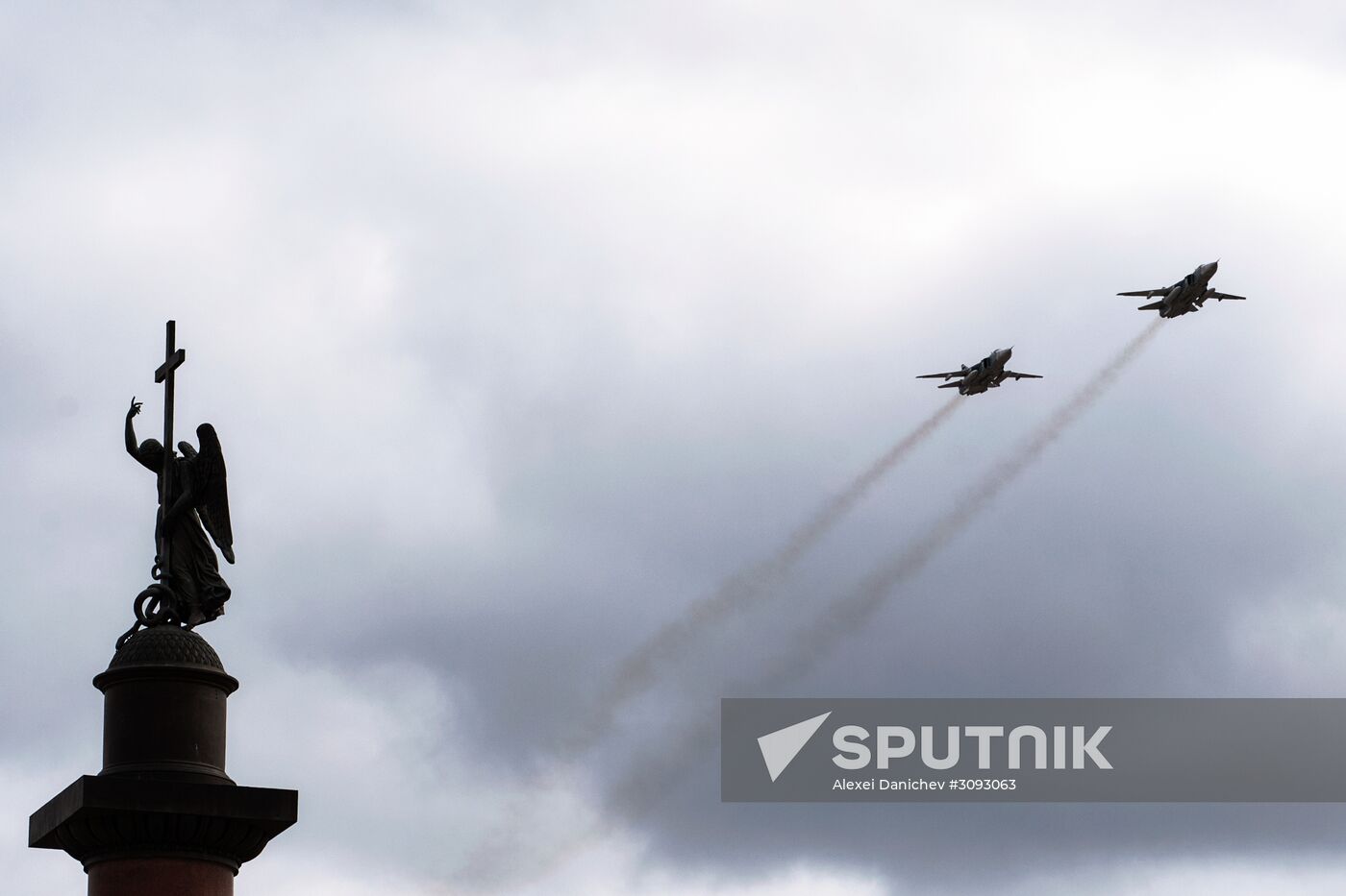 Run-through of Victory Day parade in St. Petersburg