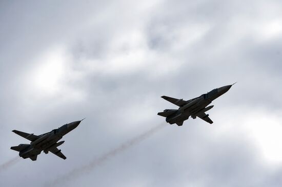 Run-through of Victory Day parade in St. Petersburg