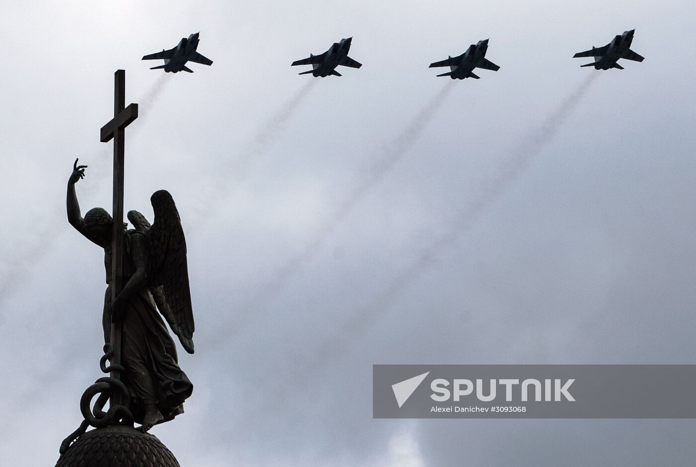 Run-through of Victory Day parade in St. Petersburg