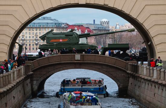 Final rehearsal of Victory Day parade in St. Petersburg