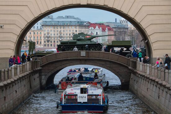Final rehearsal of Victory Day parade in St. Petersburg
