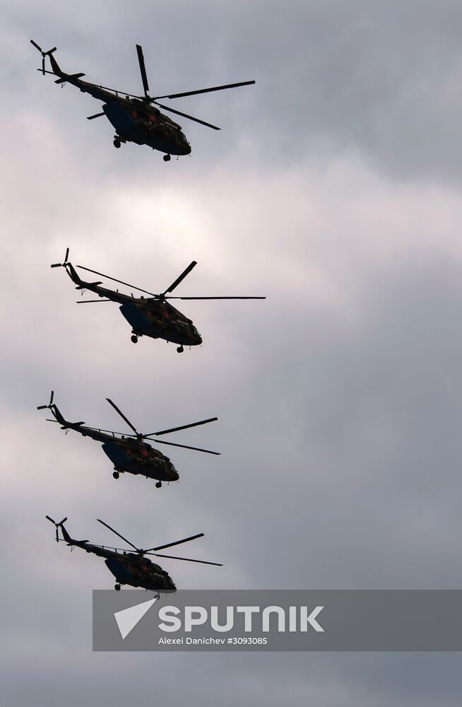 Run-through of Victory Day parade in St. Petersburg