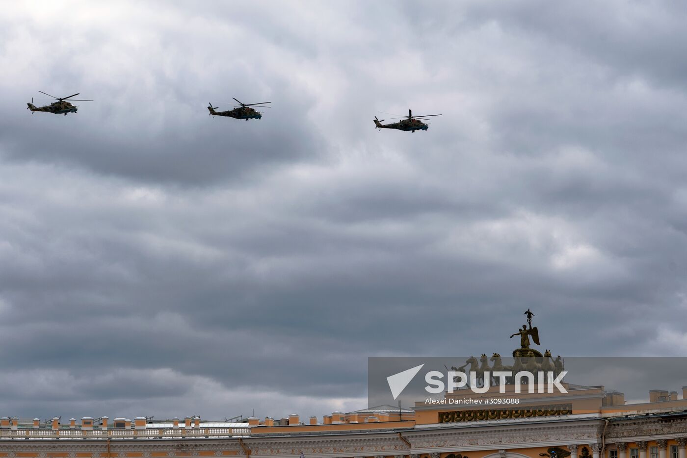 Run-through of Victory Day parade in St. Petersburg