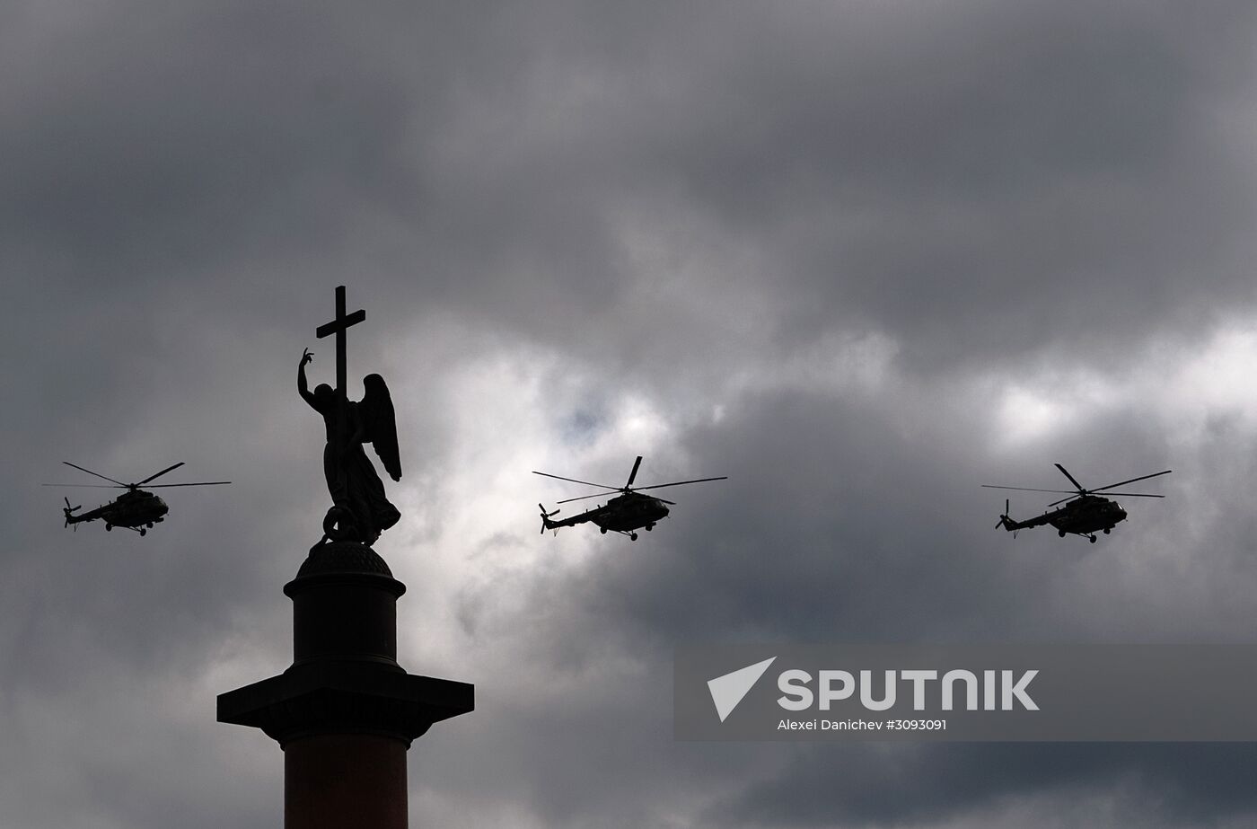 Run-through of Victory Day parade in St. Petersburg