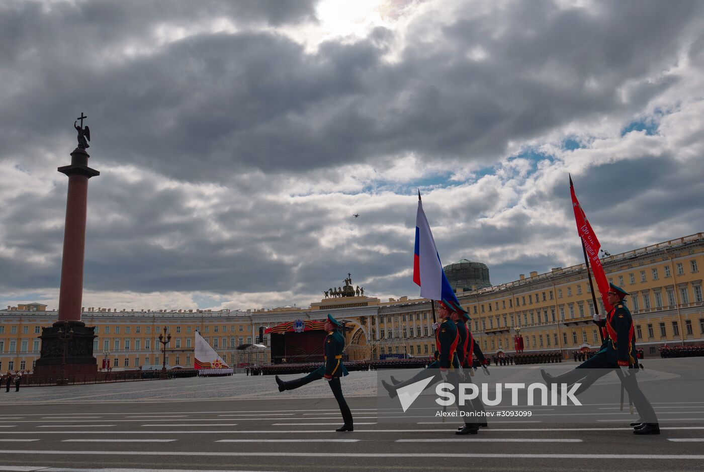 Run-through of Victory Day parade in St. Petersburg
