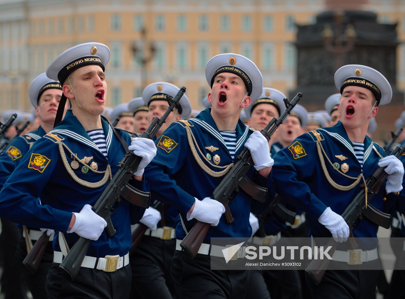 Run-through of Victory Day parade in St. Petersburg