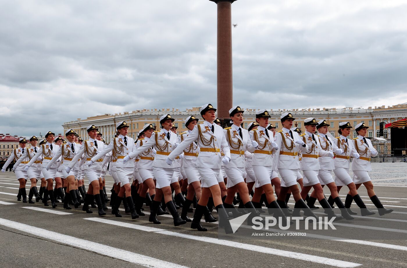 Run-through of Victory Day parade in St. Petersburg
