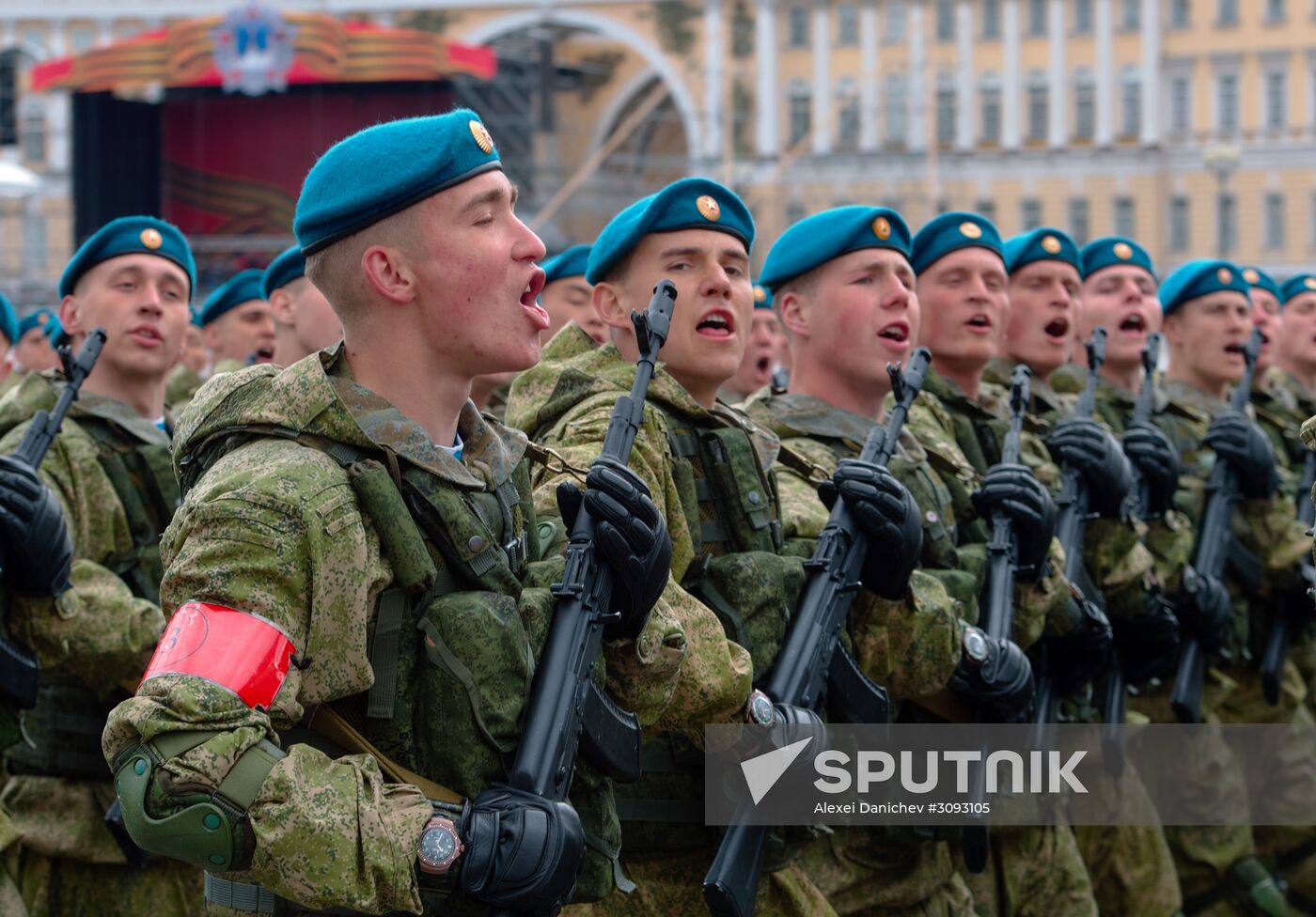 Run-through of Victory Day parade in St. Petersburg