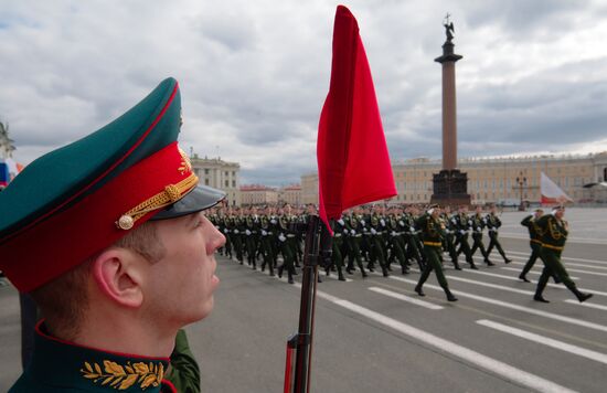 Run-through of Victory Day parade in St. Petersburg