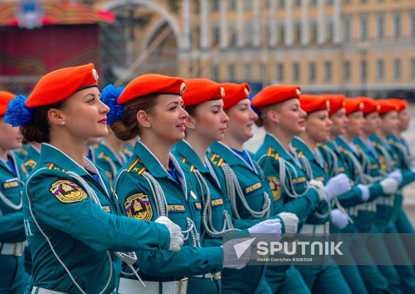 Run-through of Victory Day parade in St. Petersburg