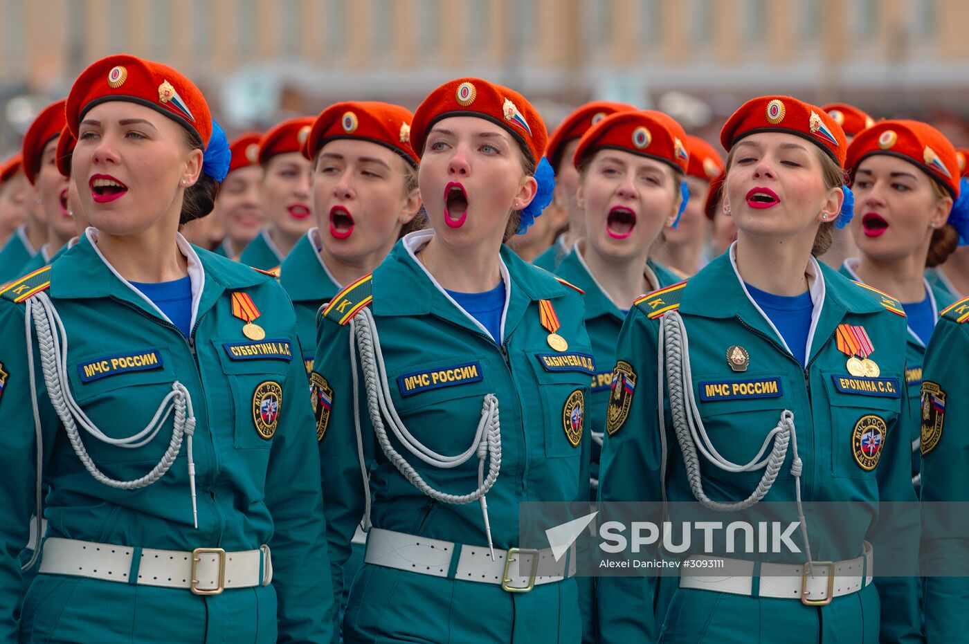 Run-through of Victory Day parade in St. Petersburg