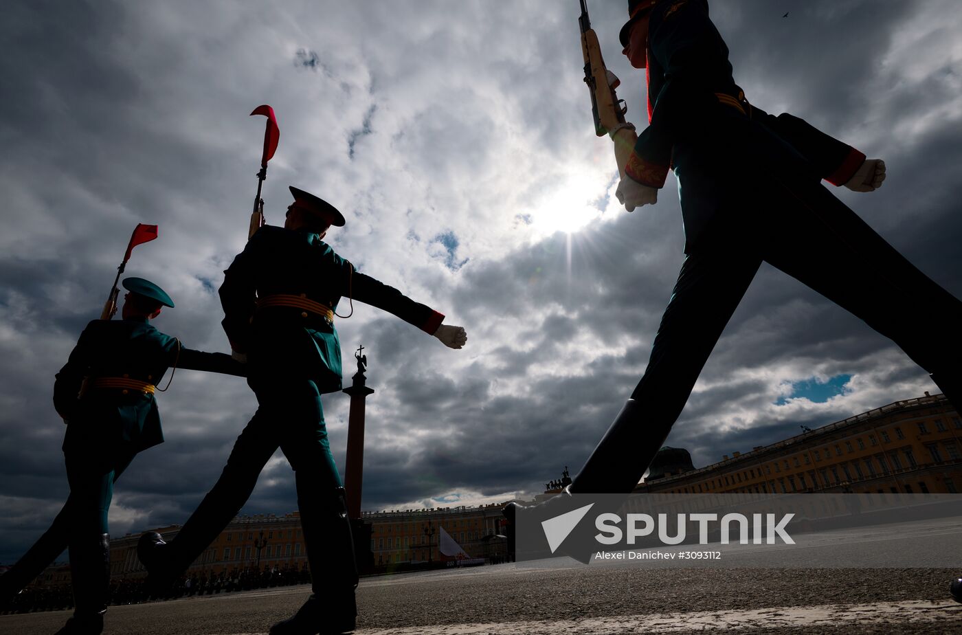Run-through of Victory Day parade in St. Petersburg
