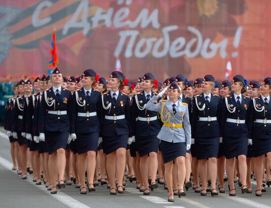 Run-through of Victory Day parade in St. Petersburg
