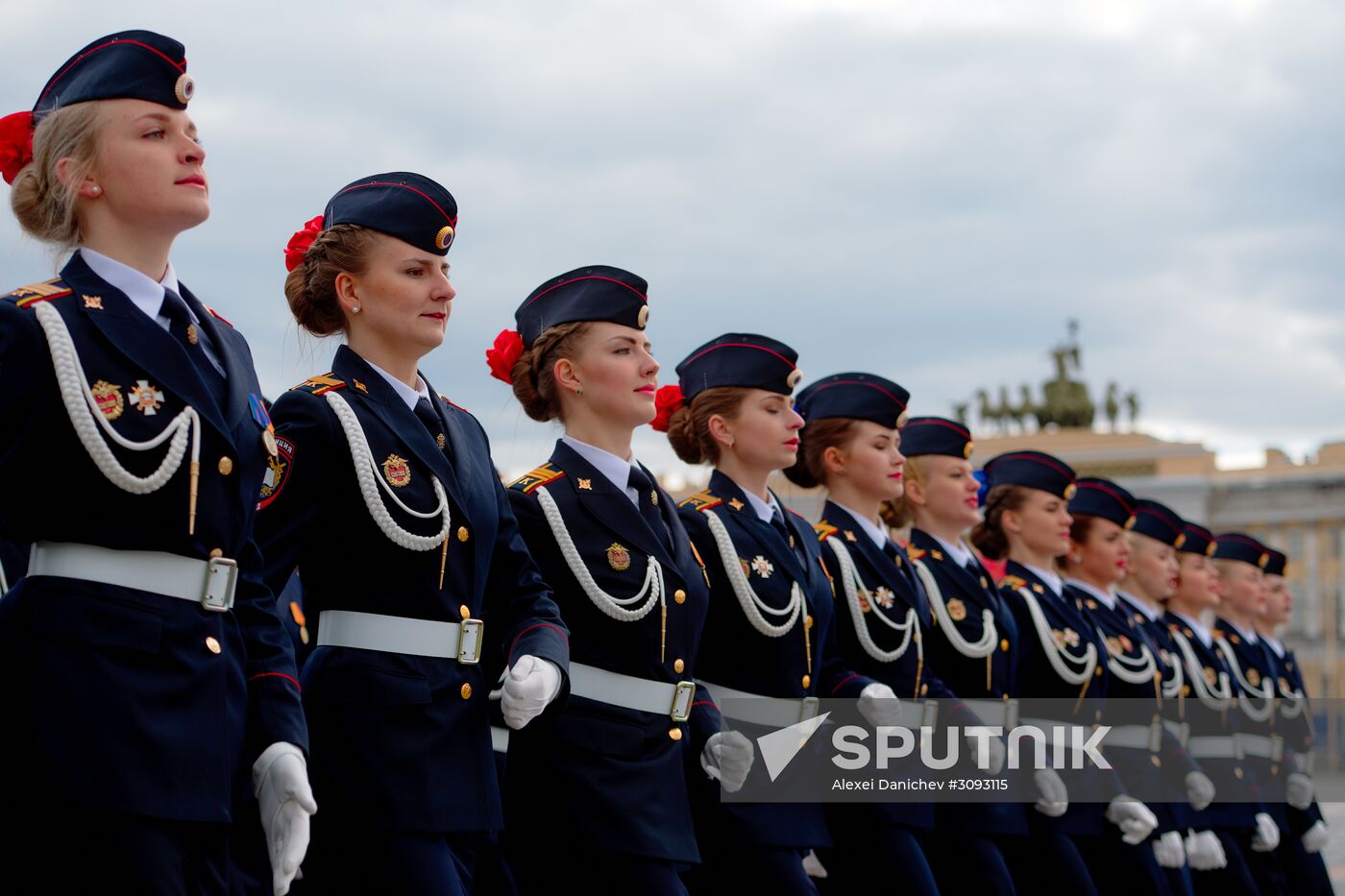 Run-through of Victory Day parade in St. Petersburg