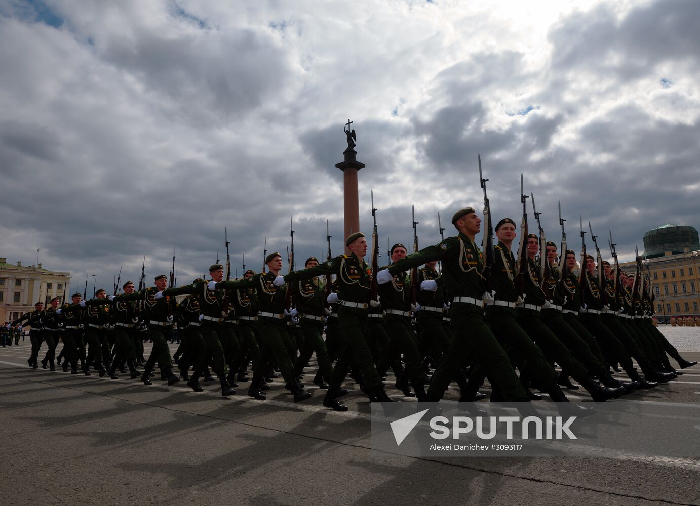 Run-through of Victory Day parade in St. Petersburg