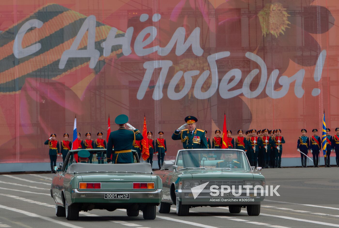 Run-through of Victory Day parade in St. Petersburg