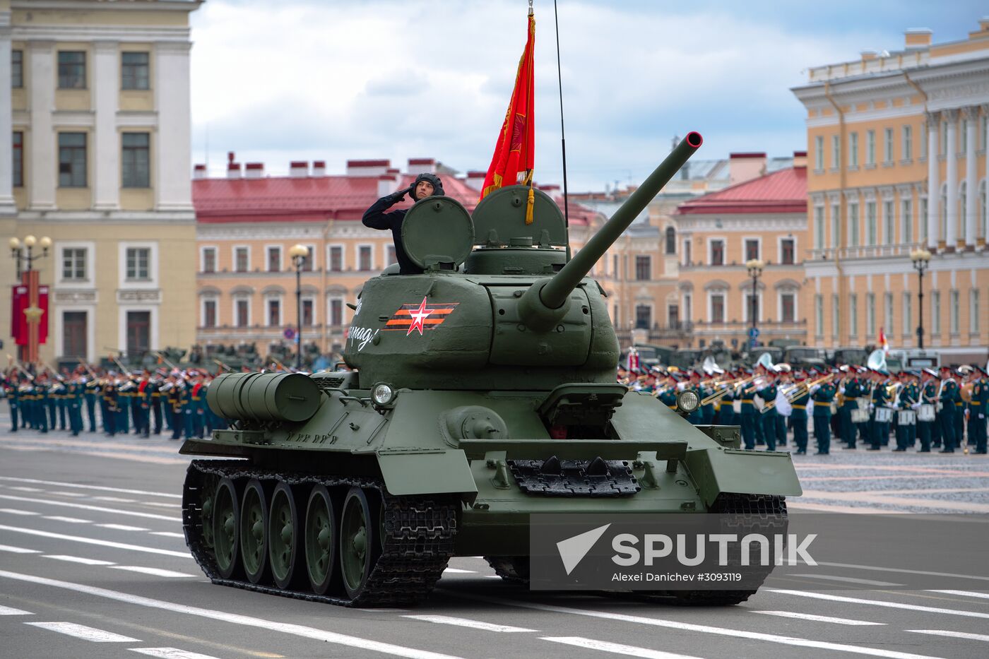 Run-through of Victory Day parade in St. Petersburg