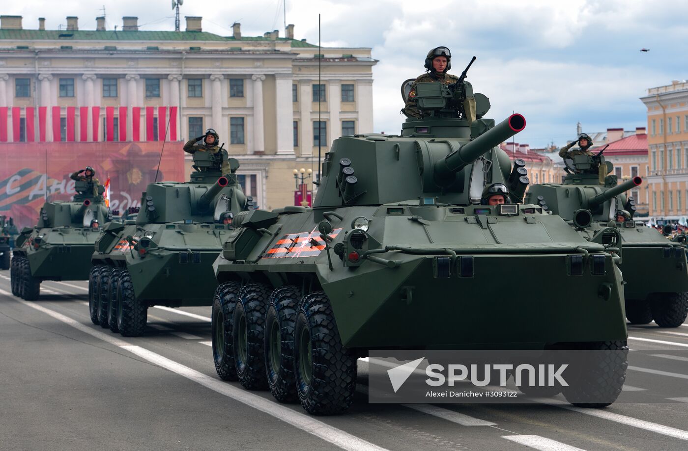 Run-through of Victory Day parade in St. Petersburg
