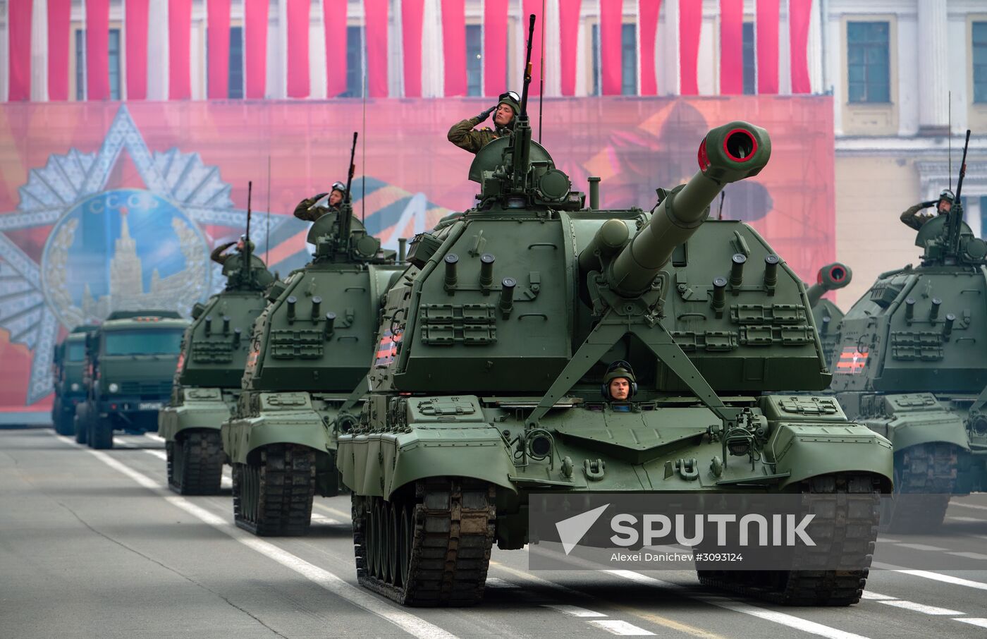 Run-through of Victory Day parade in St. Petersburg