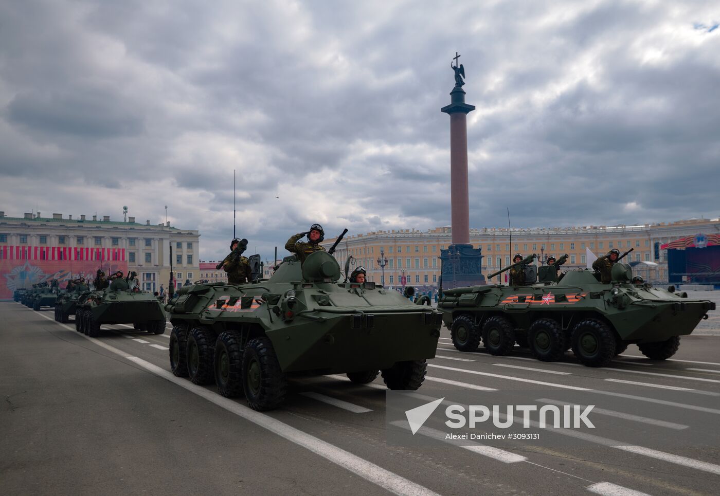 Run-through of Victory Day parade in St. Petersburg