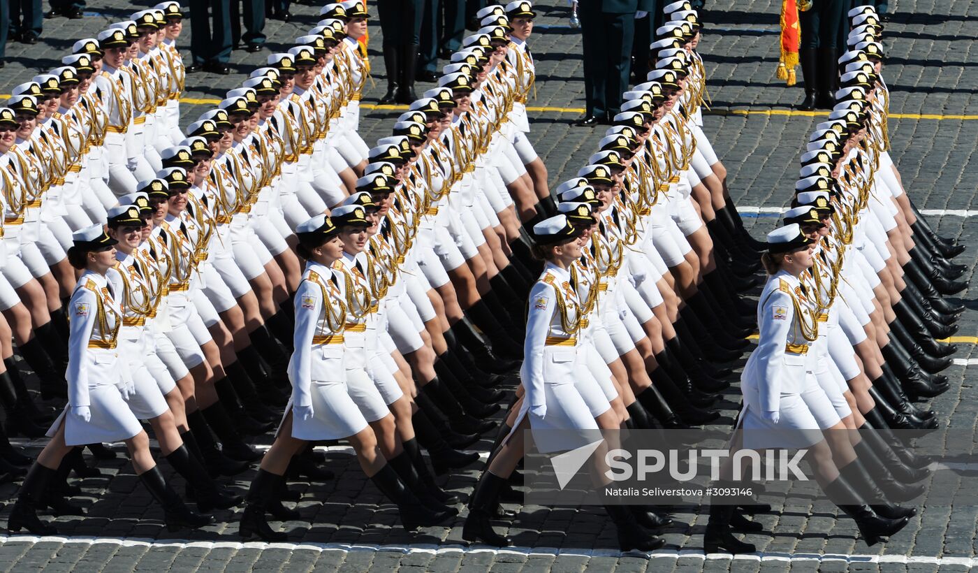 Dress rehearsal of military parade marking 72nd anniversary of Victory in Great Patriotic War