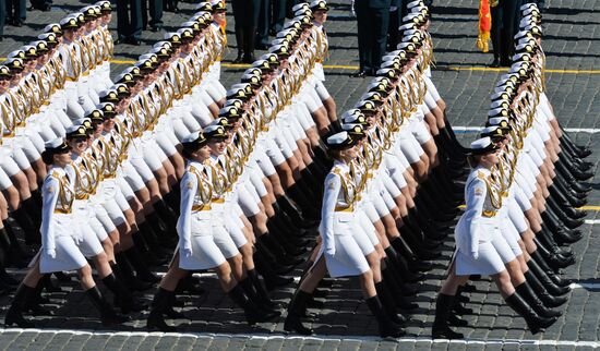 Dress rehearsal of military parade marking 72nd anniversary of Victory in Great Patriotic War
