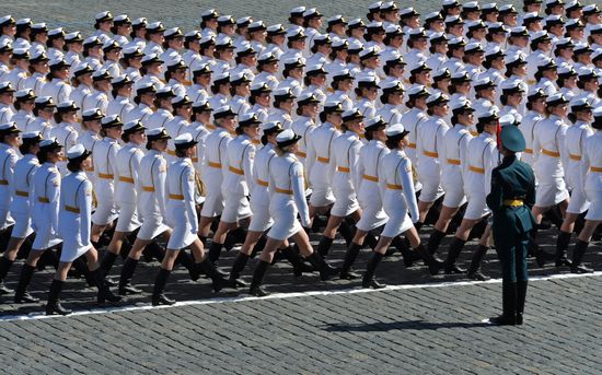 Dress rehearsal of military parade marking 72nd anniversary of Victory in Great Patriotic War