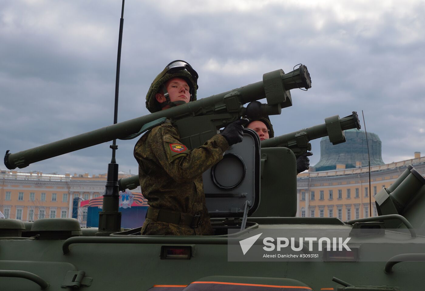 Run-through of Victory Day parade in St. Petersburg