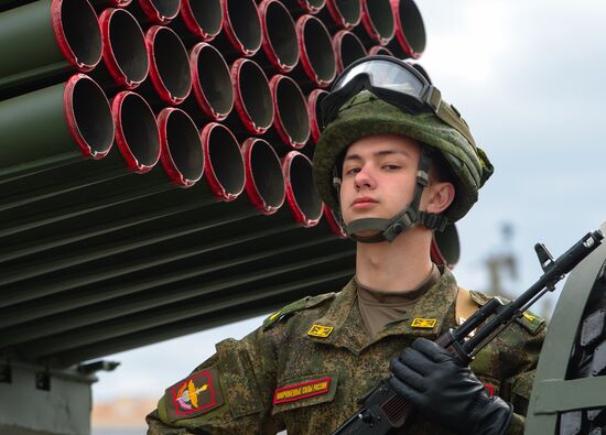Run-through of Victory Day parade in St. Petersburg