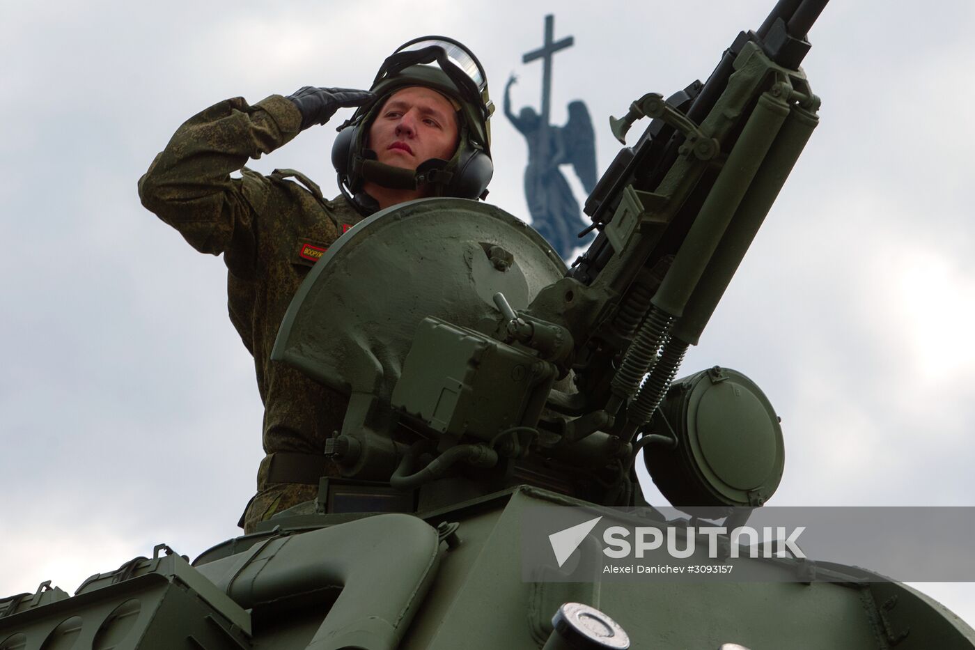 Run-through of Victory Day parade in St. Petersburg