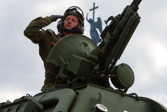 Run-through of Victory Day parade in St. Petersburg