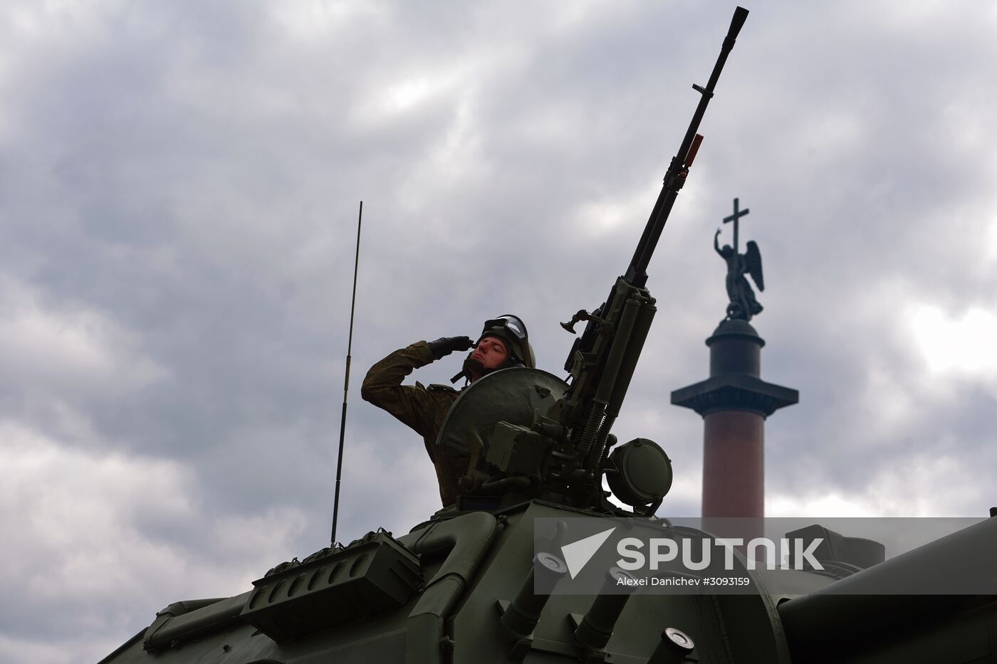 Run-through of Victory Day parade in St. Petersburg