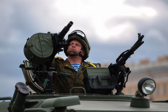 Run-through of Victory Day parade in St. Petersburg