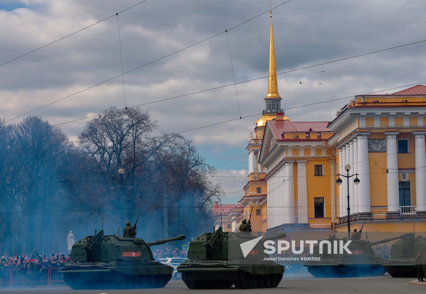 Run-through of Victory Day parade in St. Petersburg