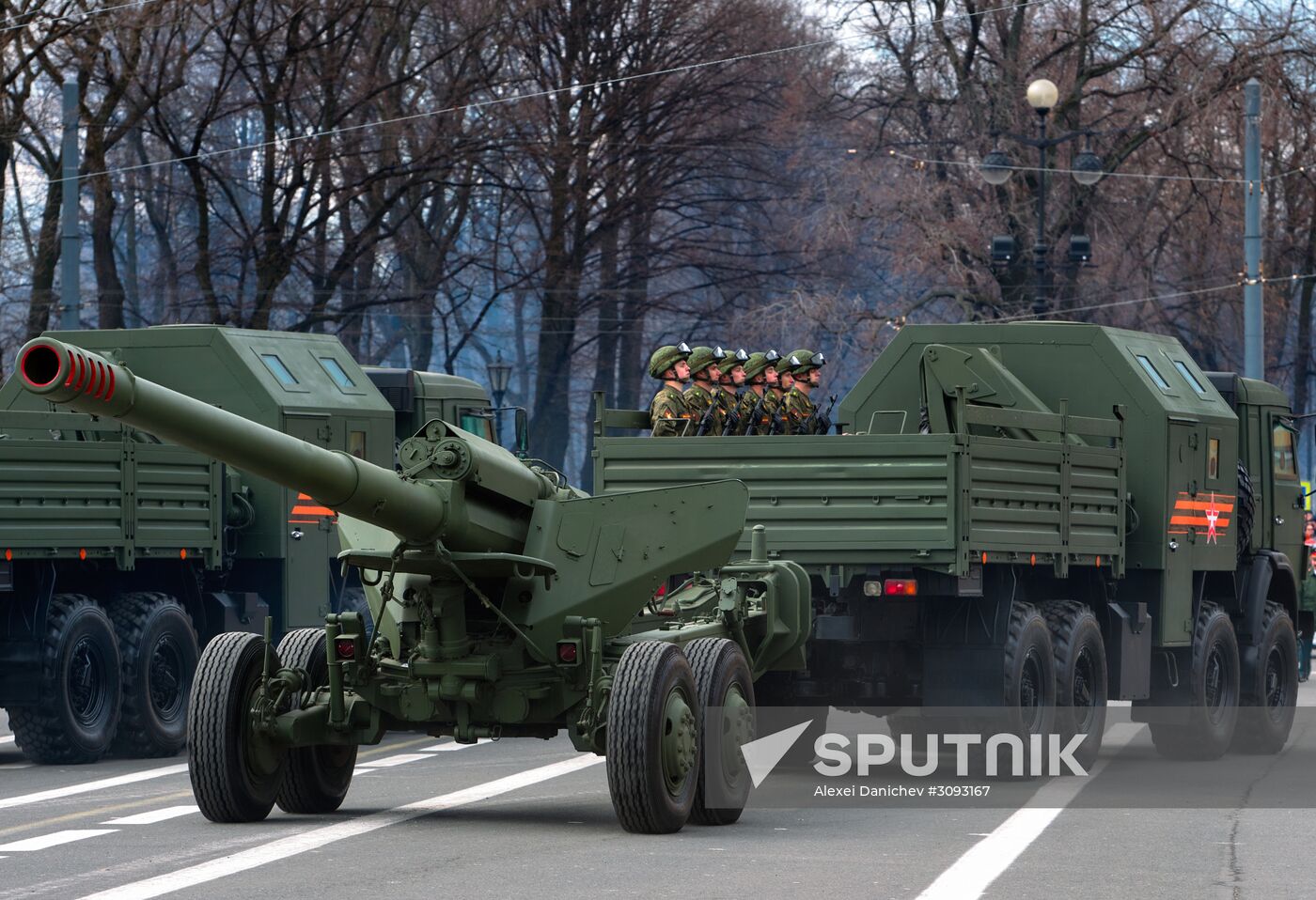Run-through of Victory Day parade in St. Petersburg