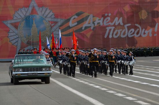 Run-through of Victory Day parade in St. Petersburg