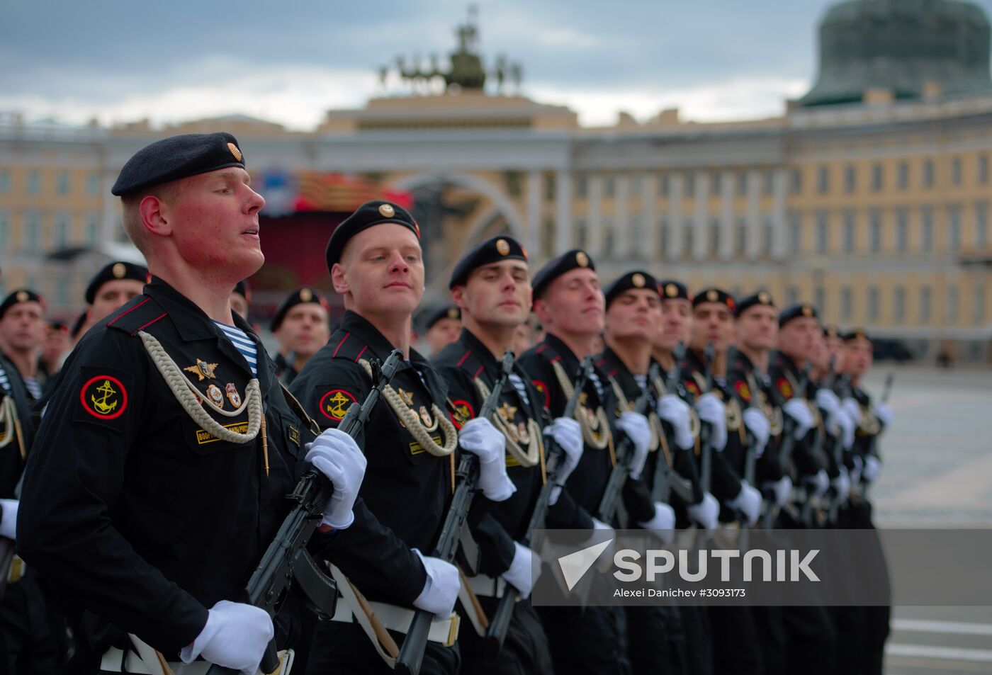 Run-through of Victory Day parade in St. Petersburg