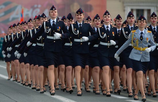 Run-through of Victory Day parade in St. Petersburg