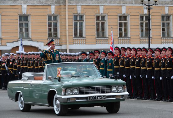 Final rehearsal of Victory Day parade in St. Petersburg