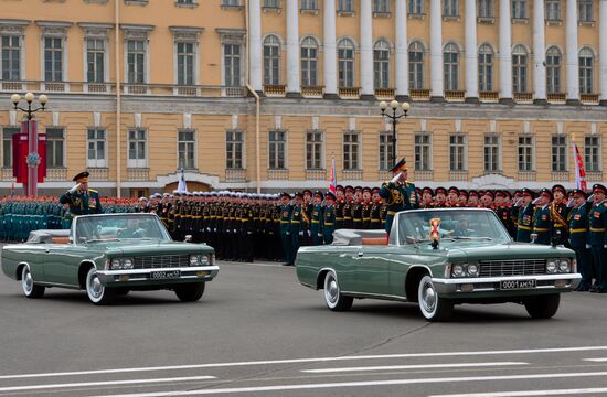 Final rehearsal of Victory Day parade in St. Petersburg